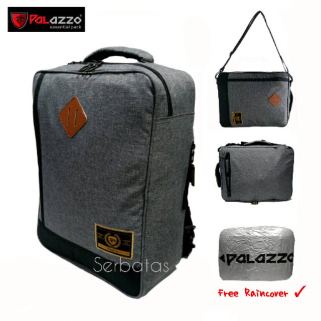 Tas ransel 3 in 1 Palazzo multifungsi laptop pria