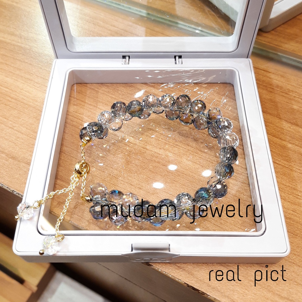 Gelang Serut Batu Kristal Atifisial FREE BOX