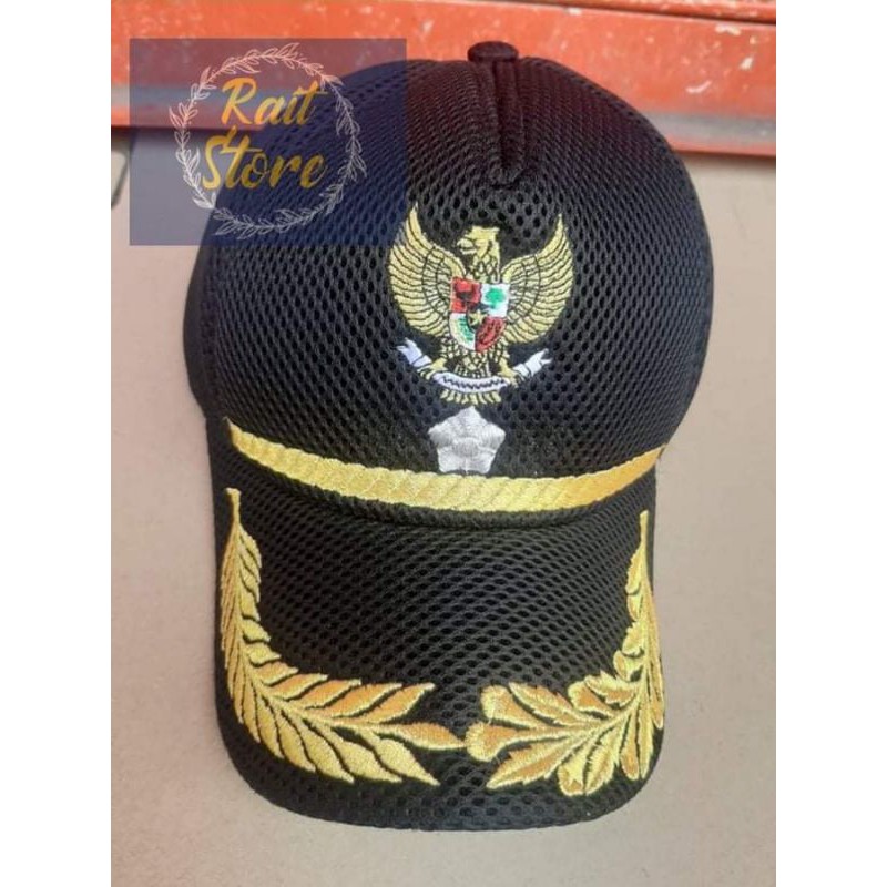 Topi Jaring Lurah / Camat Melati Bordir
