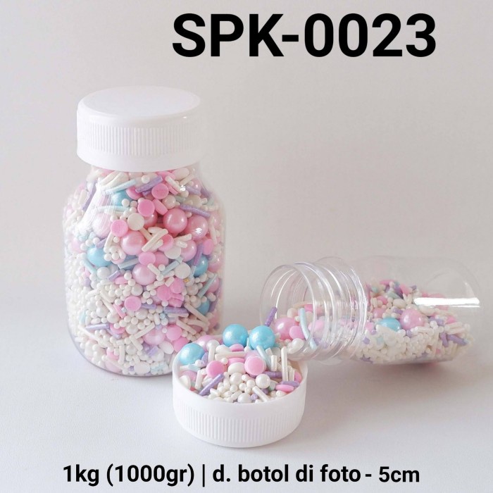 

SPK-0023 Sprinkles sprinkle sprinkel 1kg 1 kg mutiara meses mix pastel