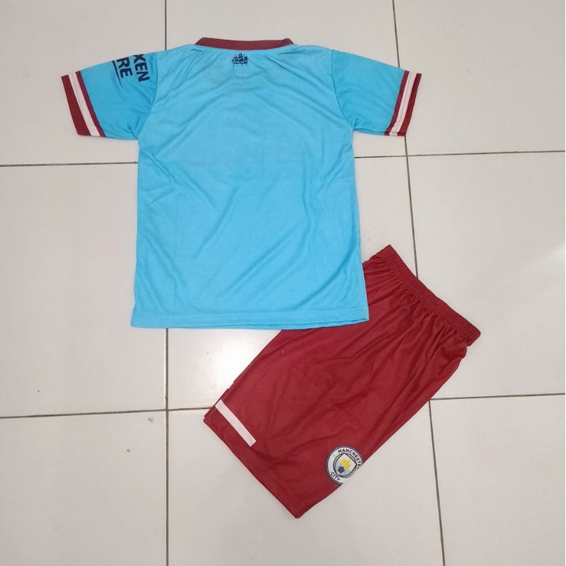 BISA SABLON NAMA DAN NOMER/ COD/ BAYAR DI TEMPAT/ SETELAN BAJU BOLA PRINTING  CITI/ BAJU JERSEY BOLA ANAK LAKI LAKI /TERBARU / TERMURAH