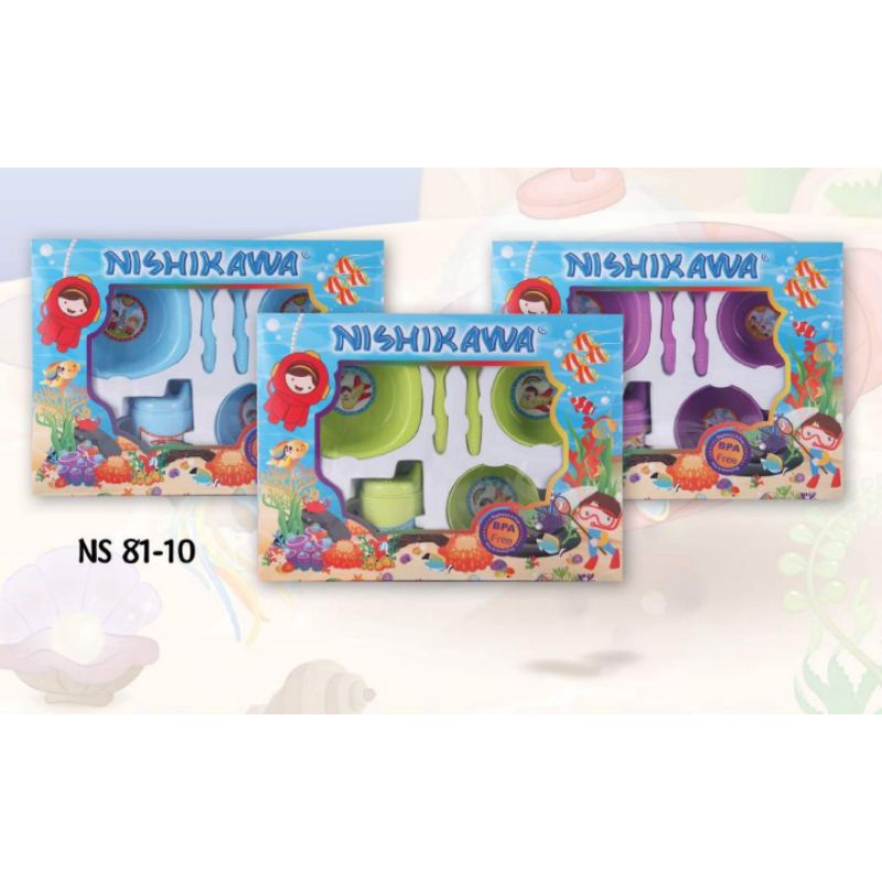 1 Set Tempat Makan Bayi Nishikawa SNI - Gift Pack Tempat Makan Bayi Lengkap