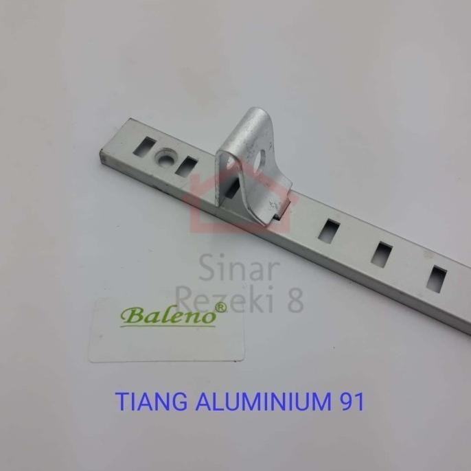 Tiang Aluminium 3 Meter / Bracket Display Penyangga Rak Kayu Braket 91