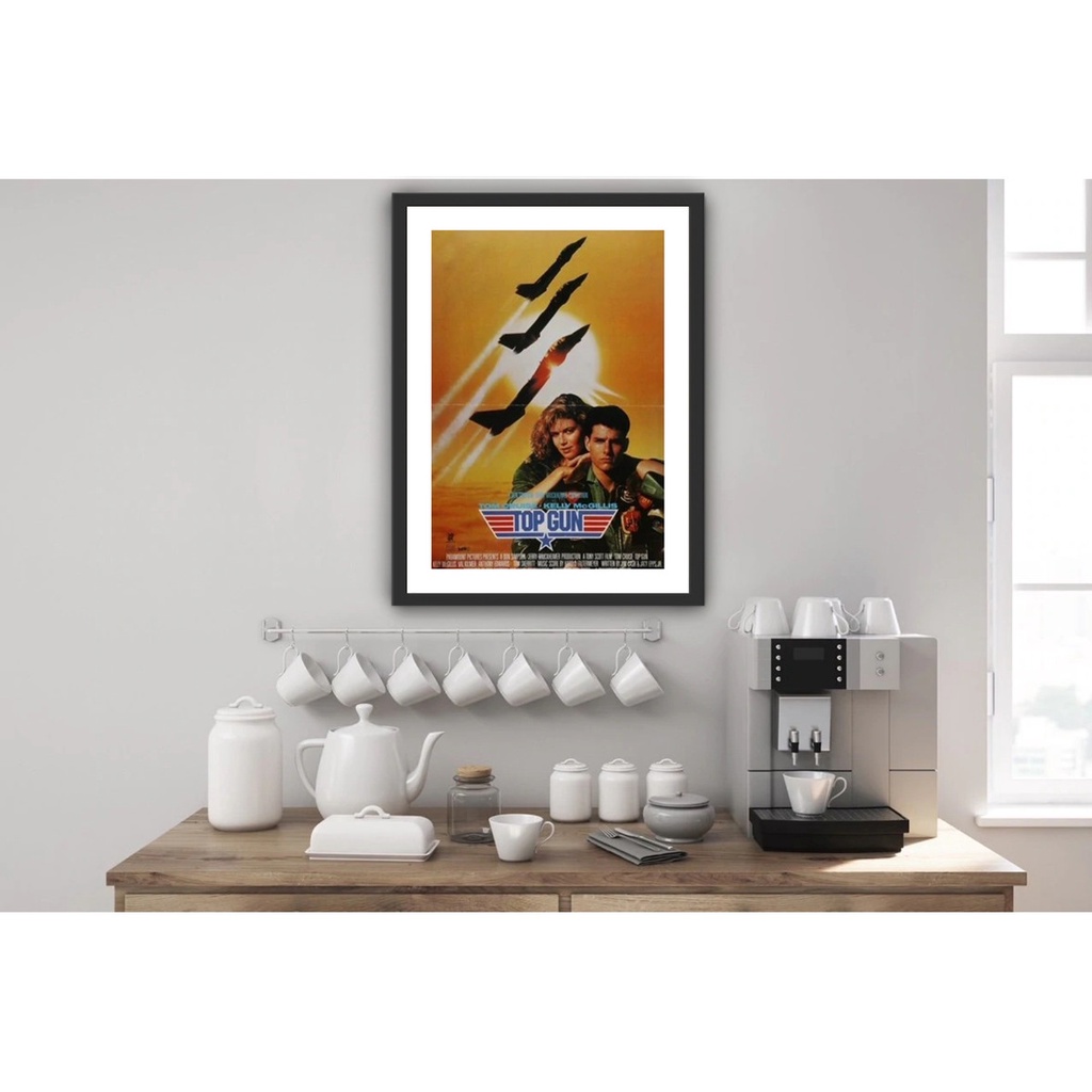 Poster Bingkai / Hiasan Dinding / Poster Film / Top Gun - 700