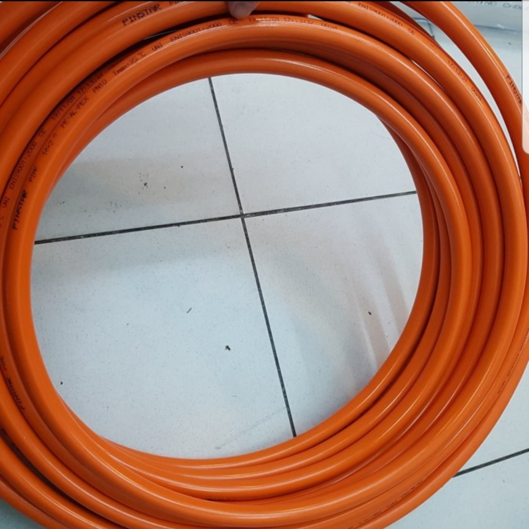 Pipa Air Panas 1/2 X 1 Mtr (rifeng) - Pe(x) Multilayer Orange B1216