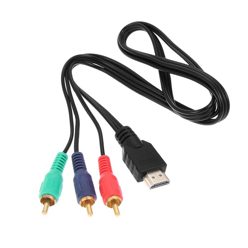 Top Video Audio AV Kabel TV Hitam Adaptor Multi Out