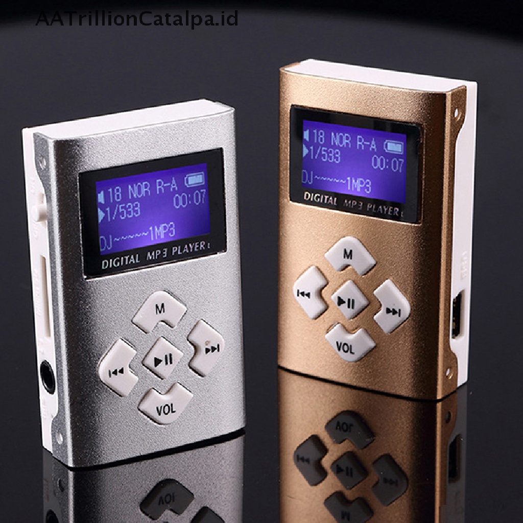 Aatrillioncatalpa Mp3 Player Mini Usb Portable 32Gb Dengan Slot Kartu Tf