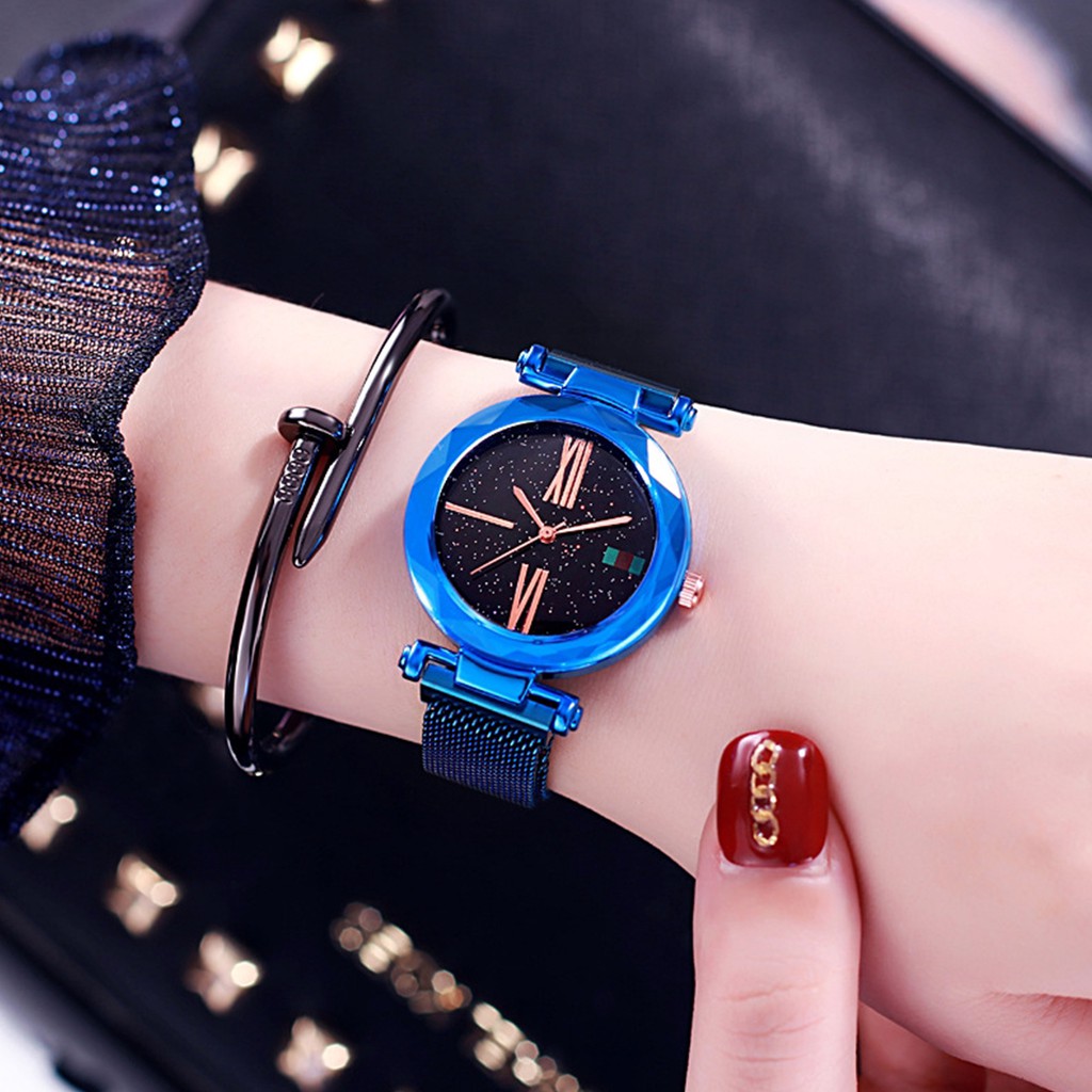 [✅COD] Jam Tangan Rantai Magnet Analog Watch Aksesoris Fashion Korean Style Wanita Cewek Anti Air Murah Couple Original