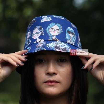 topi bucket hat wanita bucket hat karakter cewek