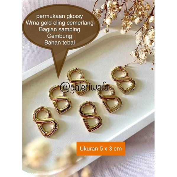 Plat Hijab/Plat Button scraft/Plat jilbab besar/Plat B