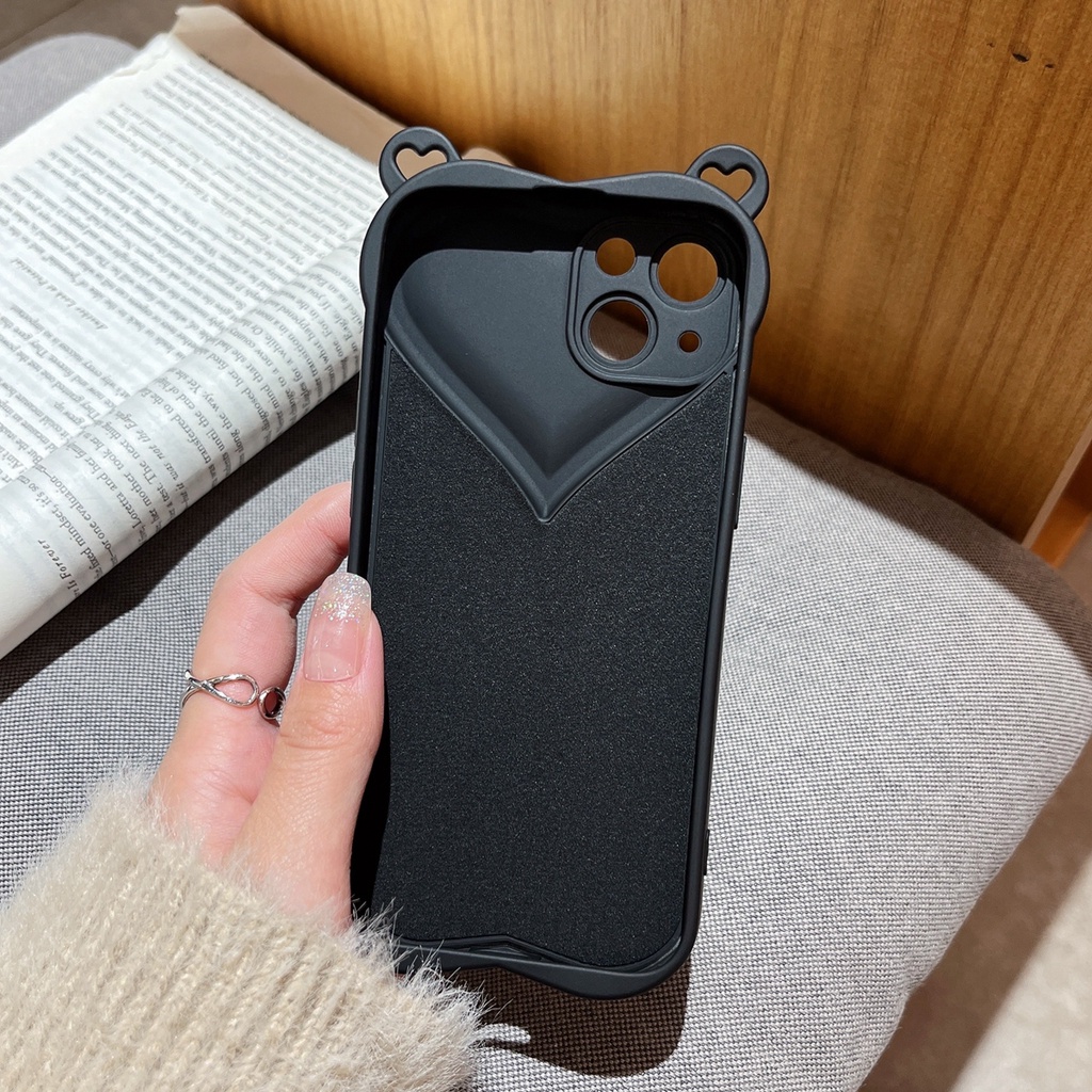 Soft case Silikon Motif Hati 3D Untuk iPhone 13 Pro MAX 12 11 Pro MAX X XS MAX XR 7 + 8 Plus