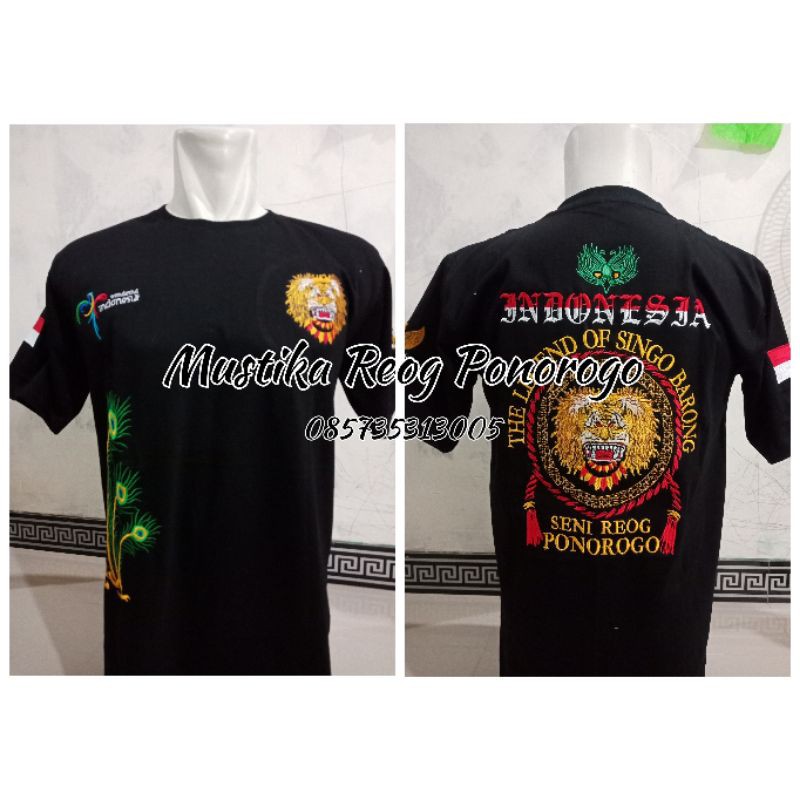 Kaos bordir/kaos reog/kaos budaya/kaos murah/kaos ponorogo