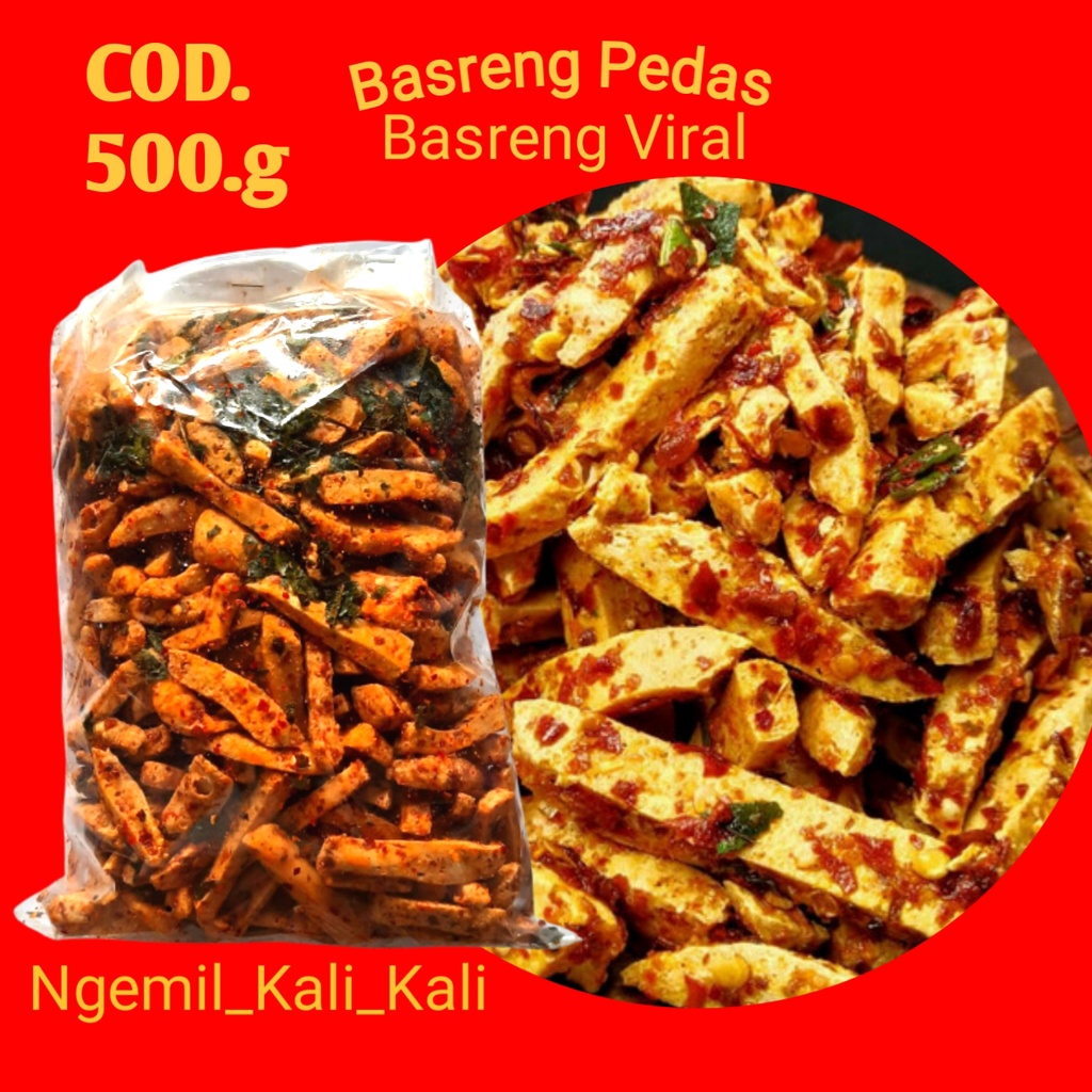 

Basreng Basogoreng 500.gram Extra Pedas Aroma Daun Jeruk Keriuk