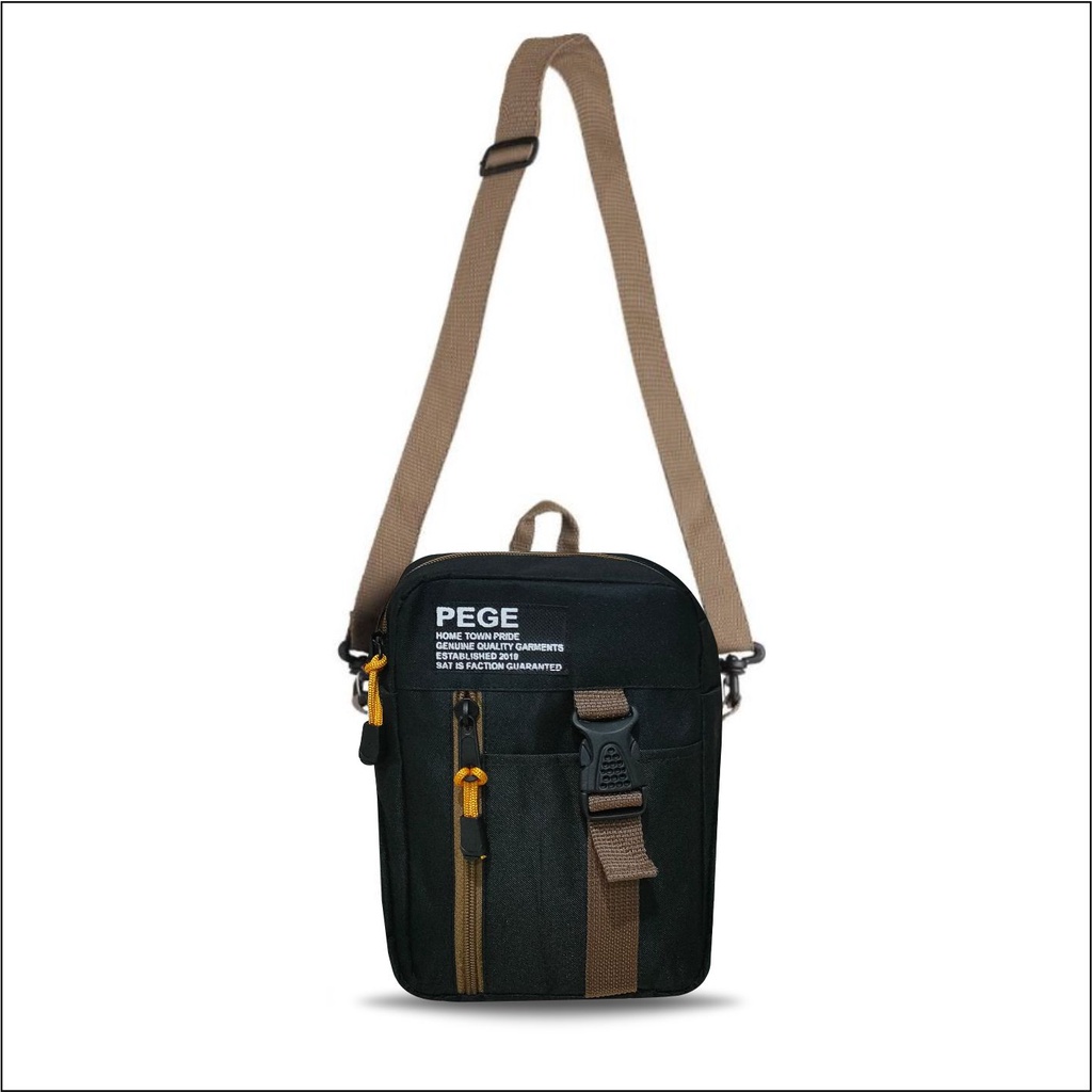 Tas Selempang Bahu PEGE Slempang Slingbag Pria Kasual Cocok Untuk Sehari hari - PG 8919