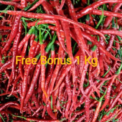 

Cabe Merah Kriting 250gr + Gratis Bonus