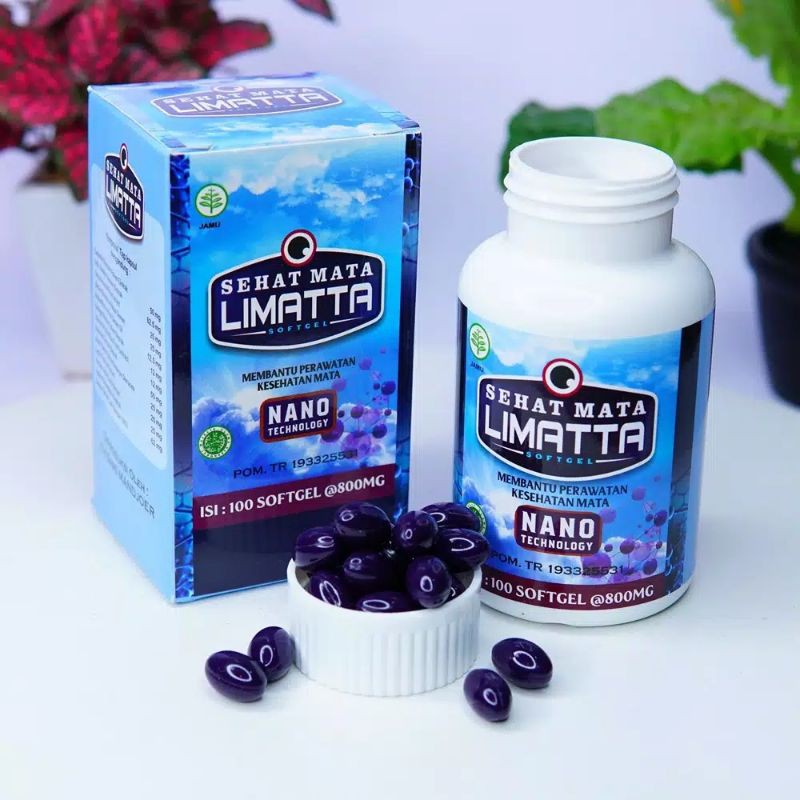 COD - LIMATTA SOFTGEL ASLI Obat Mata Merah, Minus, Rabun, Katarak, Berlemak Glaukoma Silinder juling