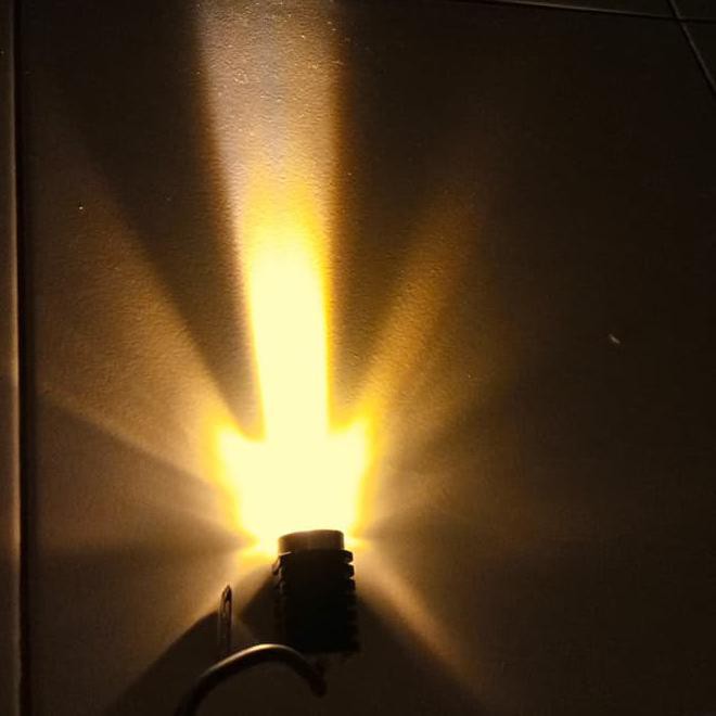 Lampu Tembak C2 Cahaya Kuning - Lampu Motor Mobil Universal - Kuning