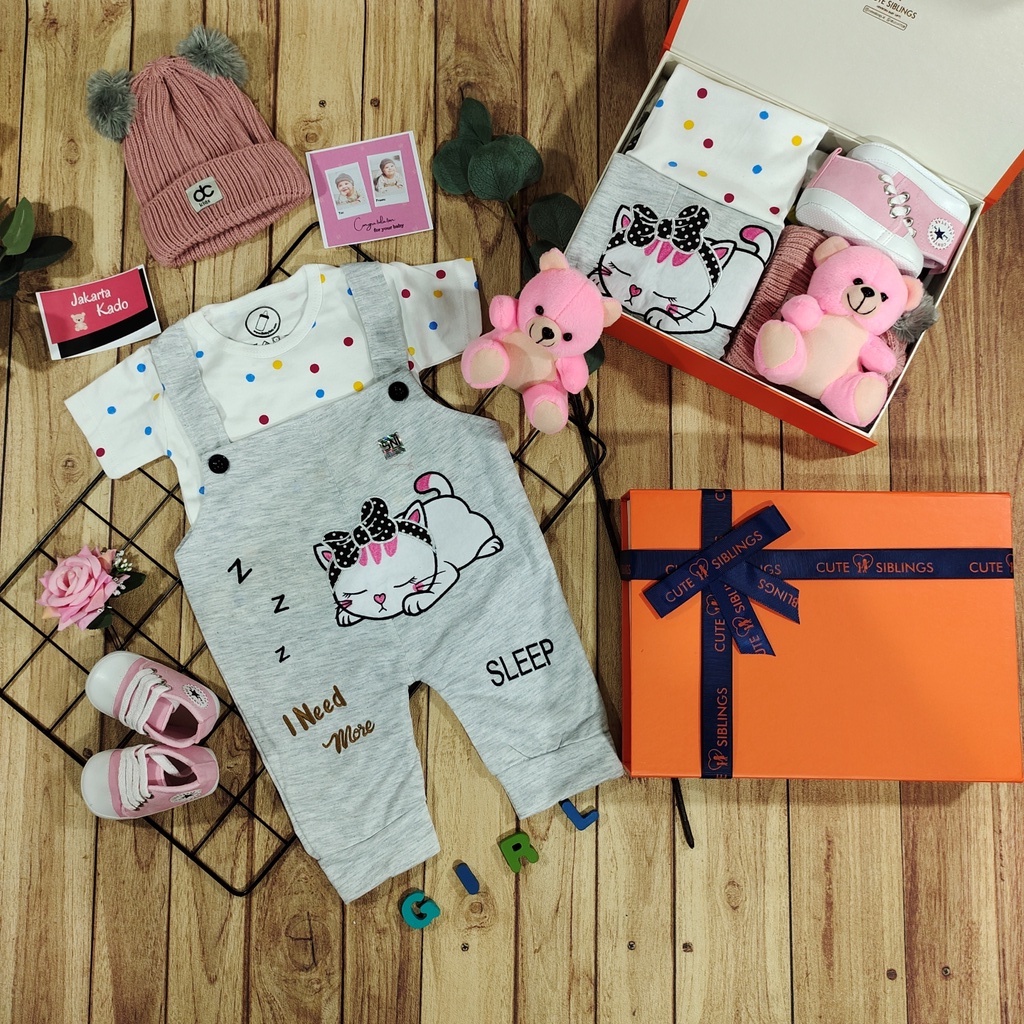 Hampers bayi perempuan (0-6 bulan) / hempers baby girls /hadiah kado bayi baru lahir/ baby gift / ha