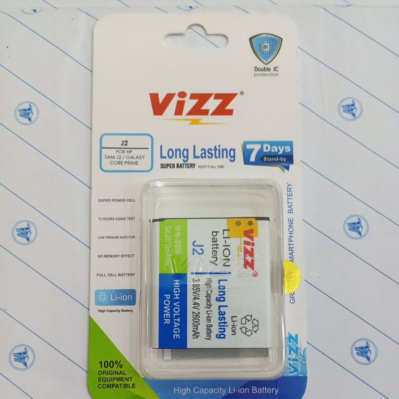 baterai batre vizz Samsung J2 J200 Galaxy core prime original vizz