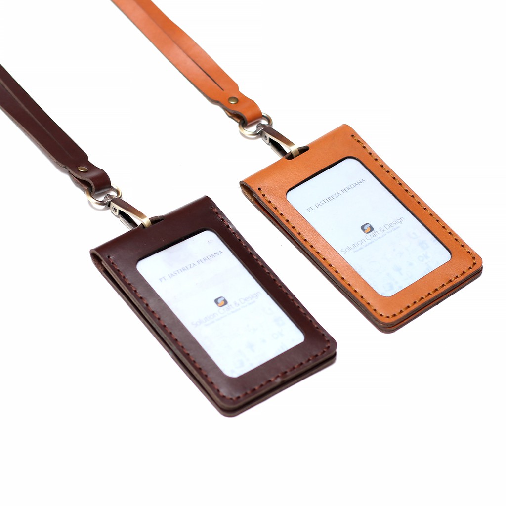 

ID Card Holder Kulit Sapi Genuine Custom Nametag KODE : IDHLS011