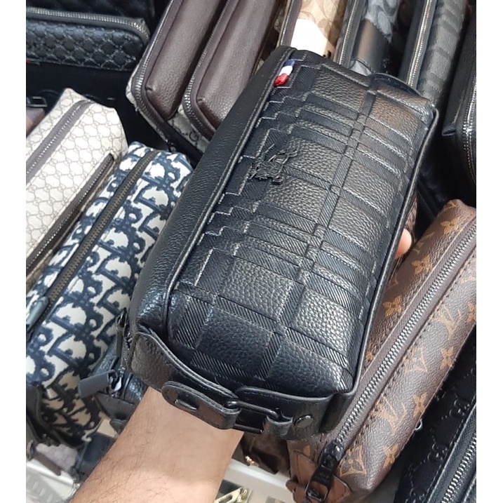 Handbag Tangan Model Card BB pria/Wanita Kulit Pouch Tabung Quality