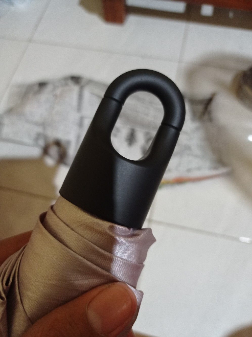 Payung Lipat 3 Travelling Polos Pengait Cantolan Kaitan Tracel Piknik Camping Outdoor Traveling