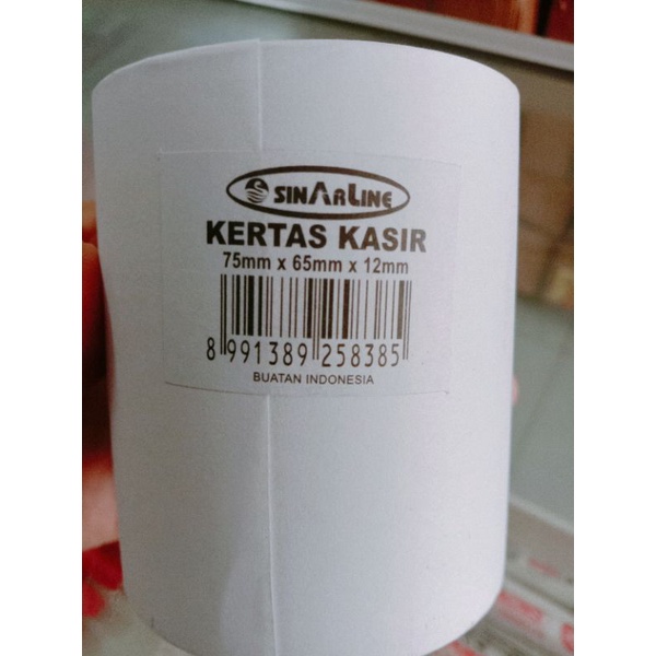

kertas kasir ukuran 75mm X 65mm X 12mm
