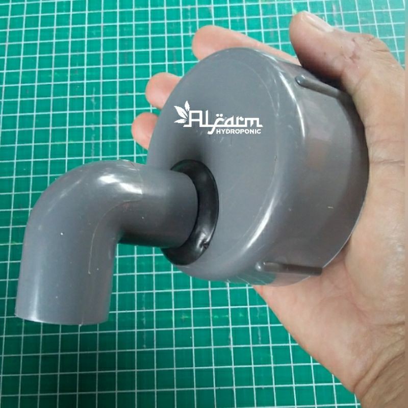 Tutup Pipa Pvc 2,5 inch output 1/2 inch