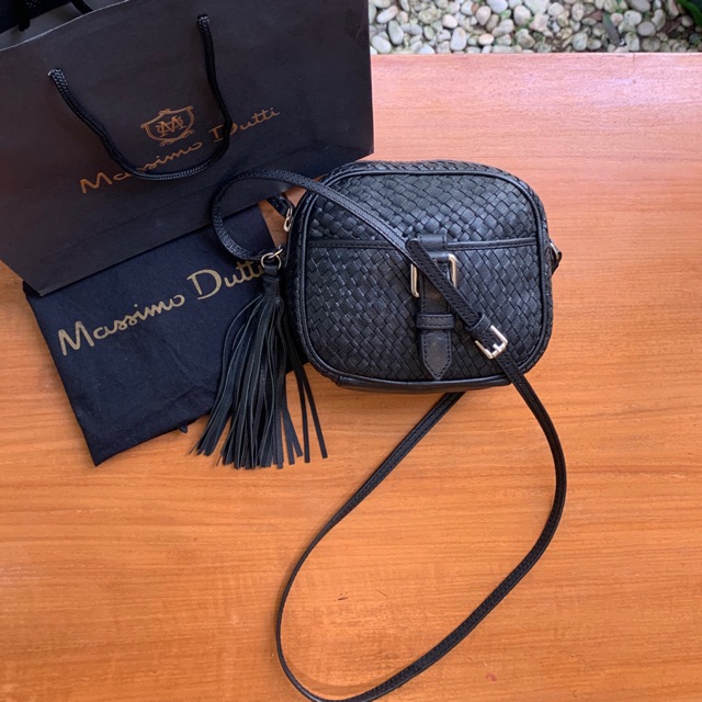 preloved tas massimo dutti authentic second bekas original kulit asli