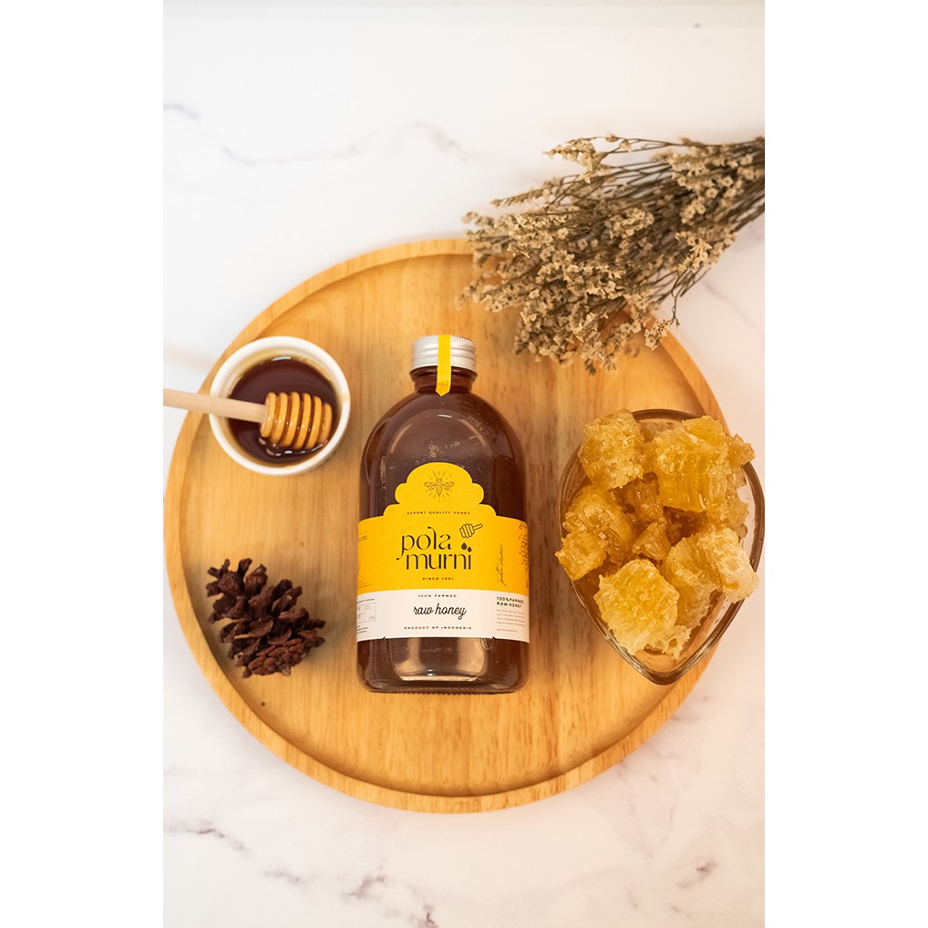 

Madu Asli Pola Murni Alam 100% 476 gr | Madu Hutan | Raw Honey