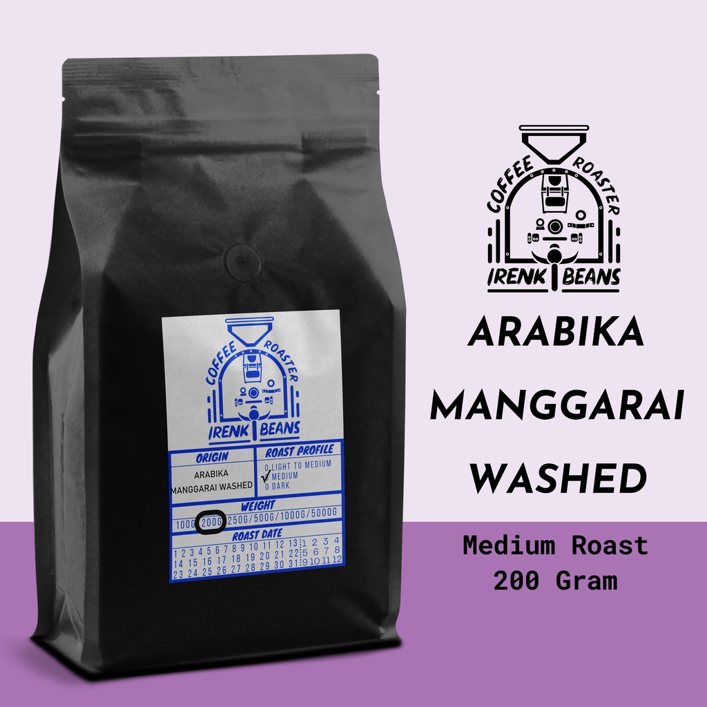 

Kopi Arabica Flores Manggarai Washed 200g Biji Bubuk