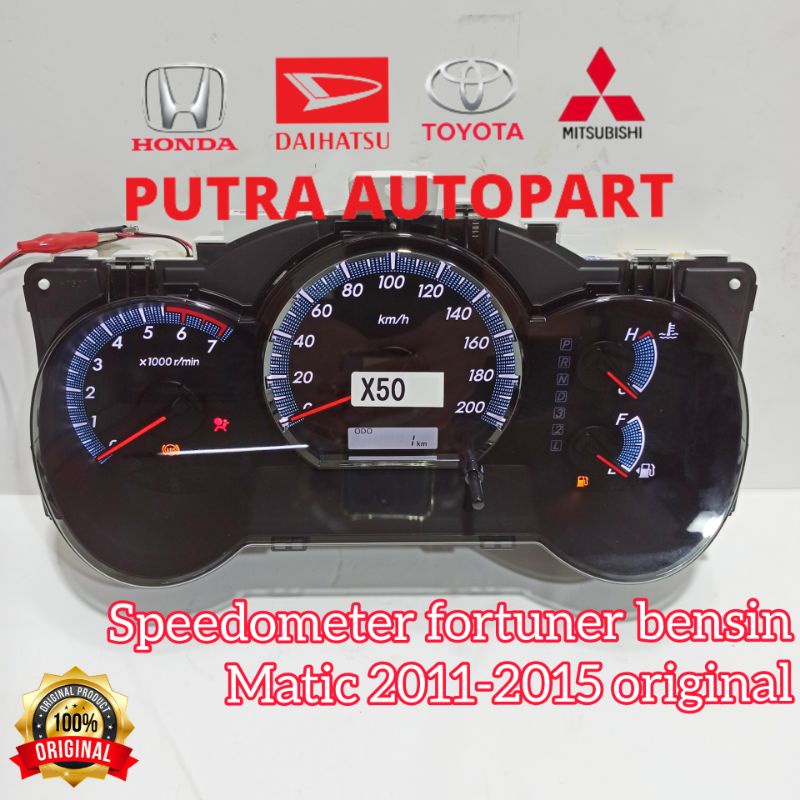 speedometer kilometer fortuner bensin matic 2011-2015 original