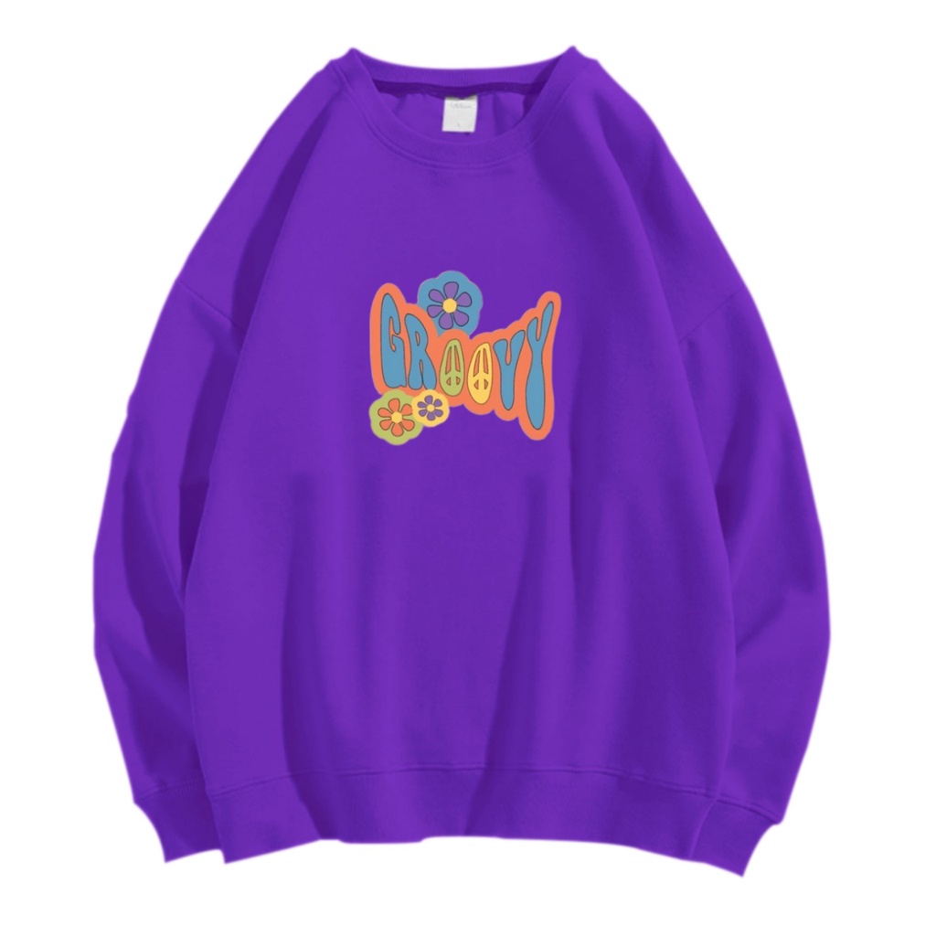 GROOVY SWEATER CREWNECK Size M-XXL ANAIRA