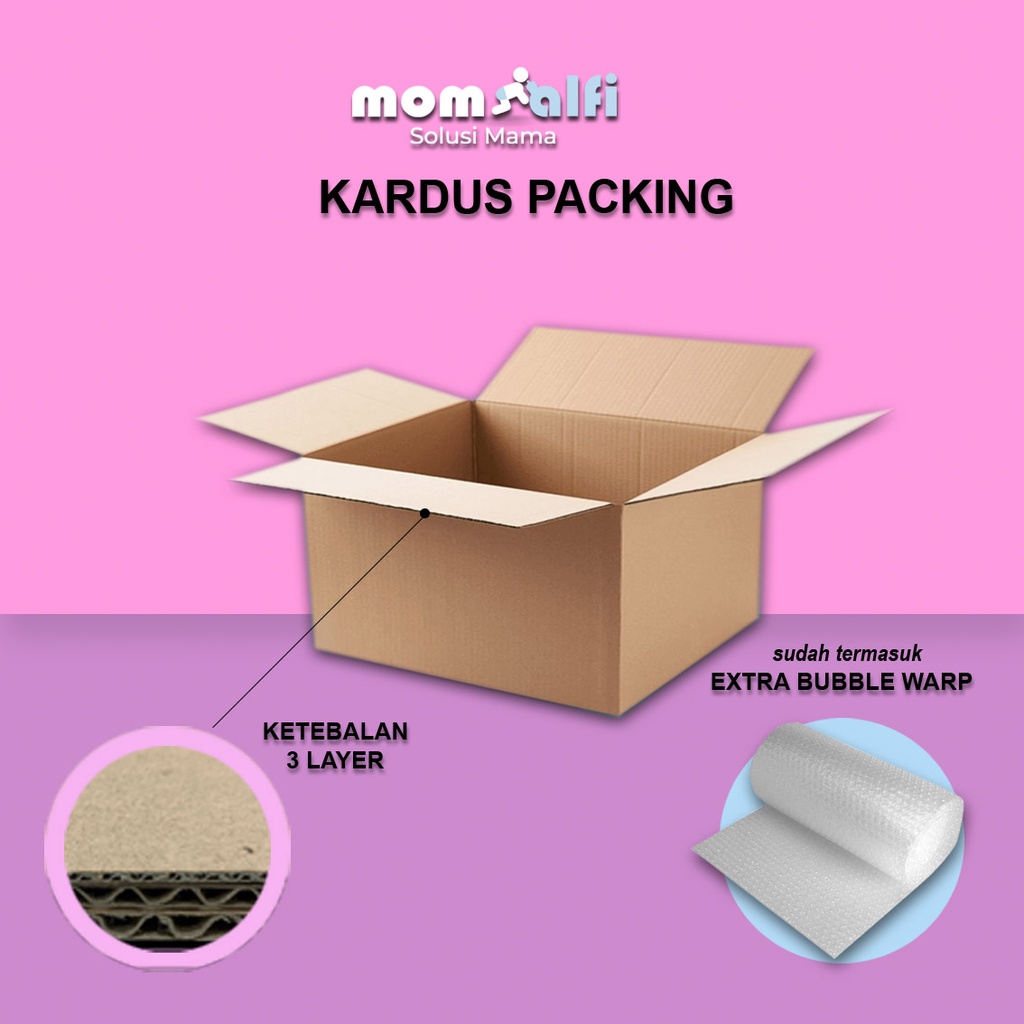

KARDUS PACKING PREMIUM + EXTRA BUBBLE (Tambahkan ke Keranjang agar packing lebih aman)