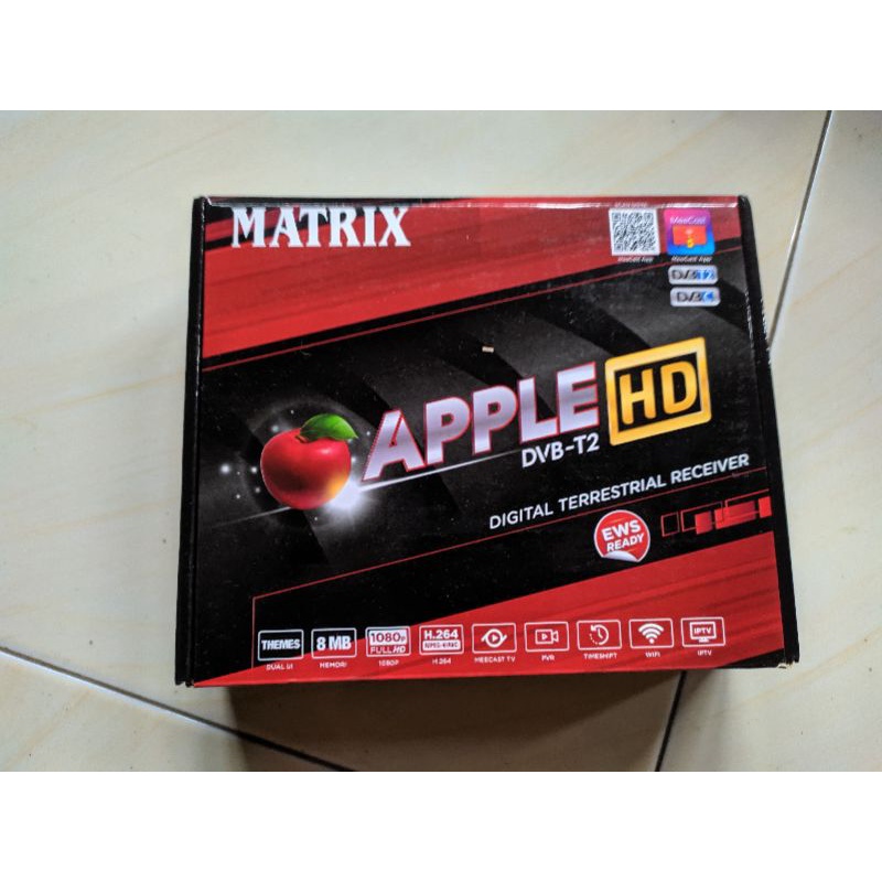 Set top box STB Matrix Apple HD Dvb t2 penerima siaran tv digital