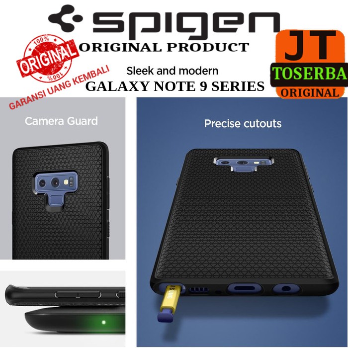 CASE SAMSUNG NOTE 9 SPIGEN ORIGINAL LIQUID ARMOR CASING SLIM ANTI SHOCK ANTI SLIP SOFT CASE