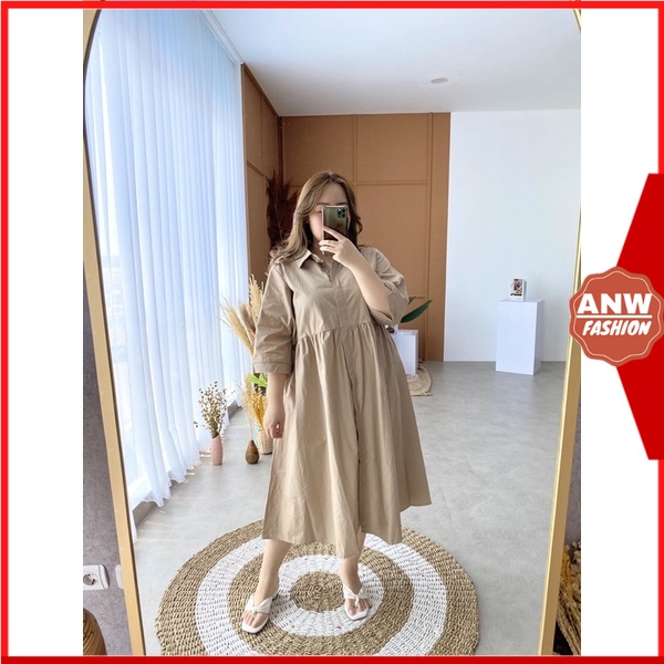 LALLA DRESS BIG SIZE DRESS BUSUI / BAJU KOREA / BIG SIZE DRESS / BIG SIZE WANITA / BIG SIZE BLOUSE /