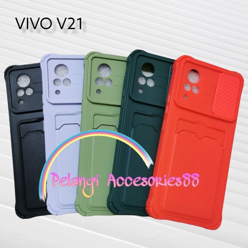 CASE VIVO V21 4G / V21E 4G / Y73 SOFTCASE SLEDING WARNA WARNI