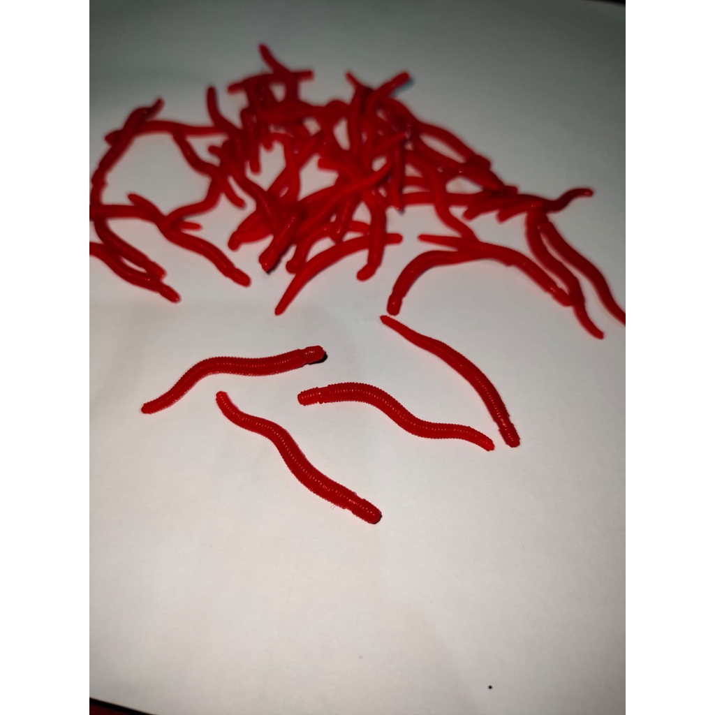 UMPAN PANCING BENTUK CACING CACING SUSU CACING MERAH CACING