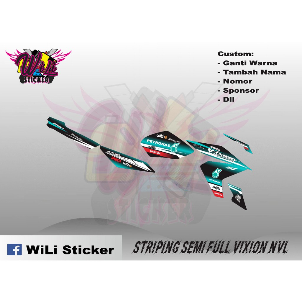 Striping Semi Full Vixion NVL Petronas