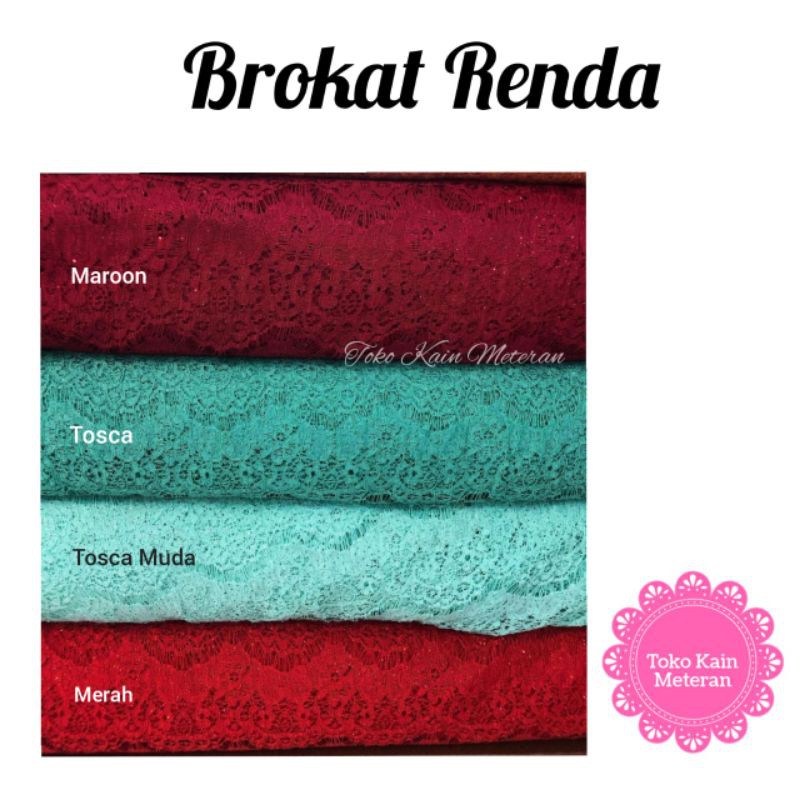 KAIN BROKAT STRIMIN / KAIN RENDA LACE / KAIN TRIMMINGLIS RENDA