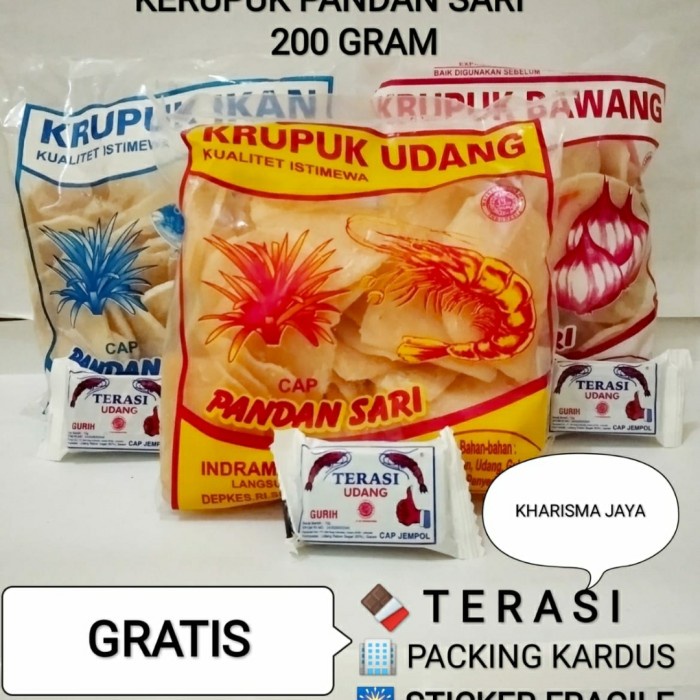 

PROMO Kerupuk Udang Cap Pandan Sari 200gram