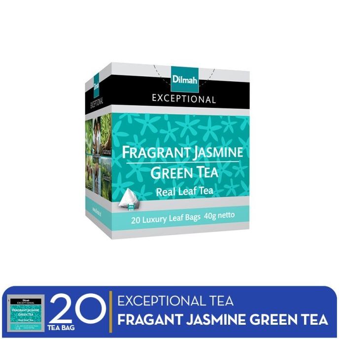 

[ COD ] Dilmah Exceptional Tea Fragrant Jasmine Greentea PRODUK TERBATAS Kode 161