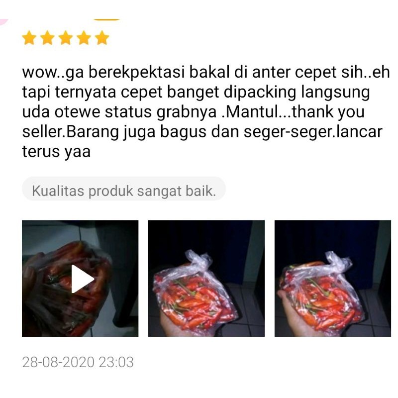 KIRIM INSTAN Cabe Rawit Merah Sayur Express