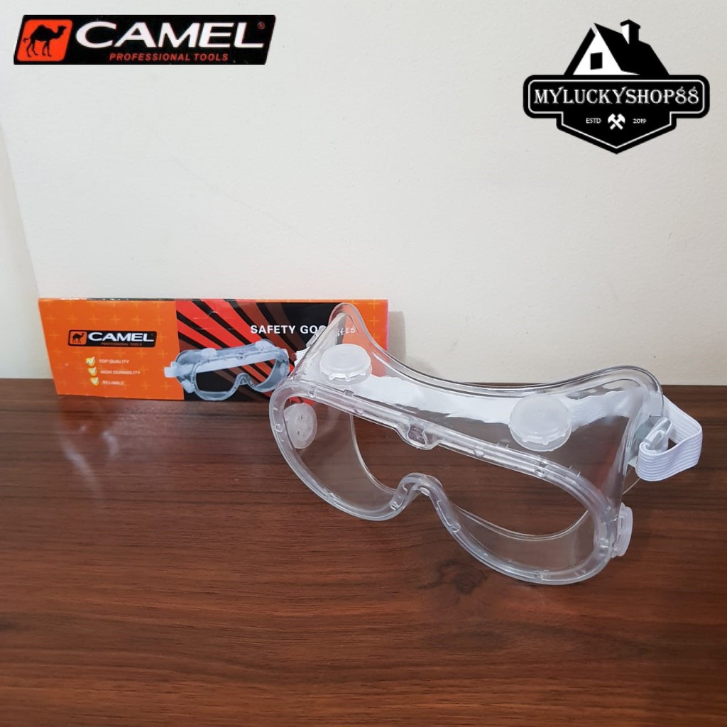 Camel Kacamata Goggle Anti Fog Kacamata Las Safety Medis Laboratorium