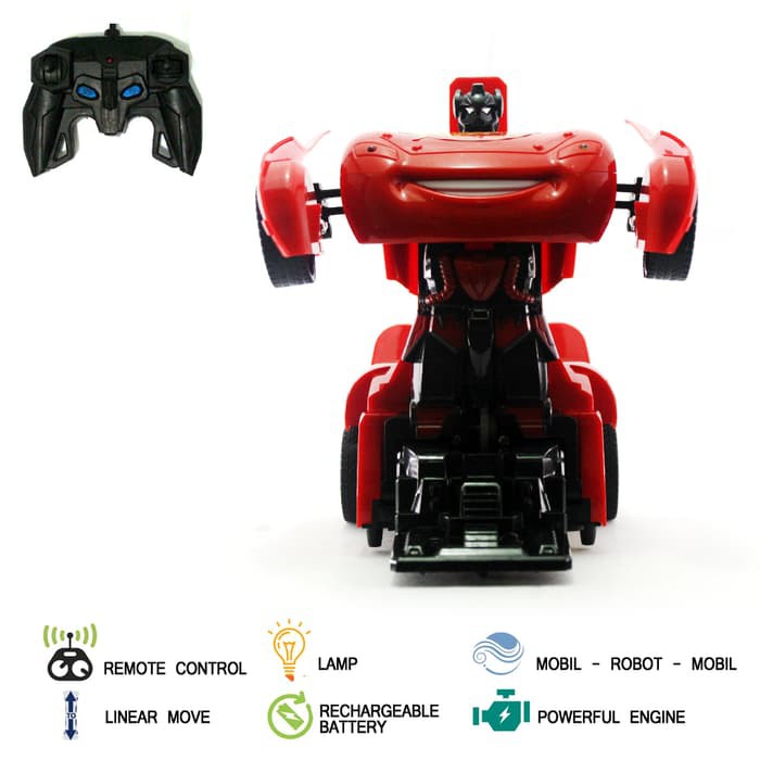 Mobil Remote Control Mobil Remot RC Transform Cars