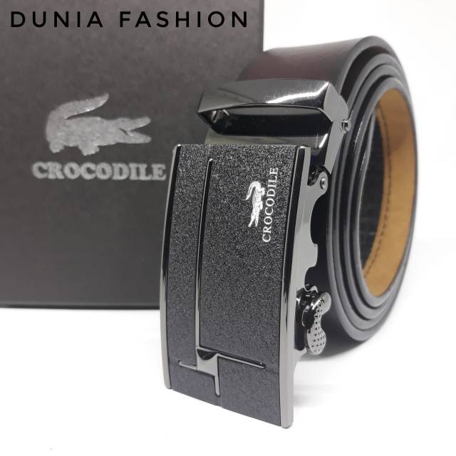 GESPER PRIA REL CROCODILE IKAT PINGGANG KULIT ASLI LEATHER