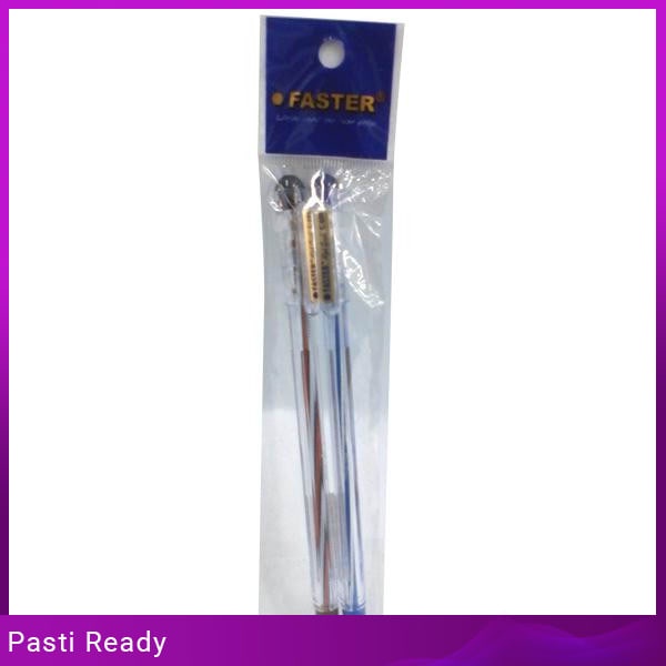 

Pena FASTER BALLPOINT BIRU 2PCSPACK Grosir Bisa COD