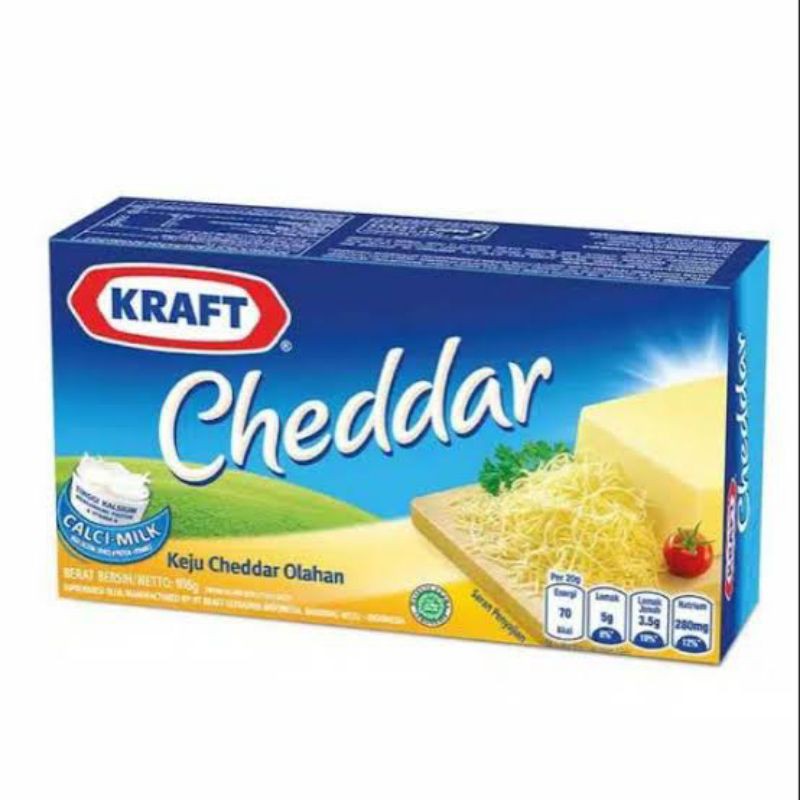 

Keju kraft cheddar 165 gr