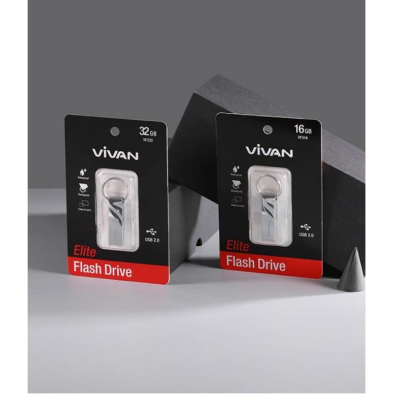 Flasdisk Vivan VF316 64GB 32GB 16GB  Anti Air Garansi Resmi